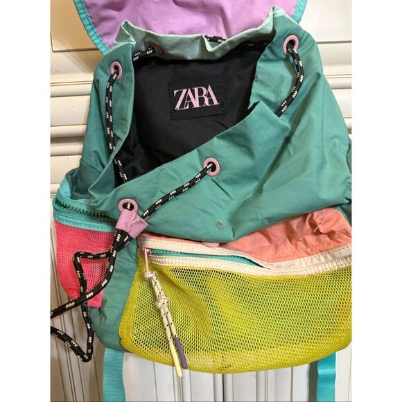 Zara Kids Sunset California Summer Camping Backpack Multicolor Medium - Picture 4 of 9